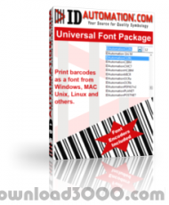 IDAutomation Universal 2D Barcode Font screenshot